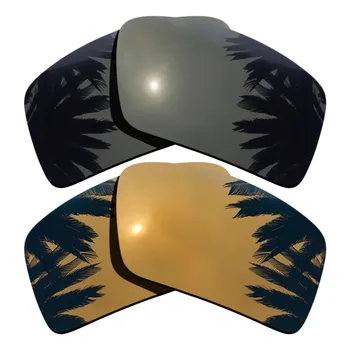 (Black+Bronze Gold Mirrored Coating) 2-Pairs Polarized Replacement Lenses for Eyepatch 2 100% UVA & UVB Protection
(Black+Bronze Gold Mirrored Coating) 2-Pairs Polarized Replacement Lenses for Eyepatch 2 100% UVA & UVB Protection