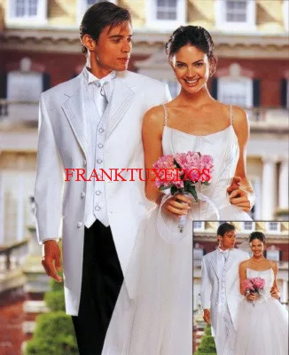 Custom Made One breasted White Notch lapel Groom Tuxedos Best Man Groomsmen Prom Suits Men Wedding Suits(Jacket+Pants+Vest+Tie)
Custom Made One breasted White Notch lapel Groom Tuxedos Best Man Groomsmen Prom Suits Men Wedding Suits(Jacket+Pants+Vest+Tie)