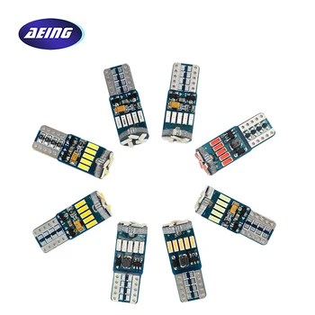 AEING 10pcs 12V/24V T10 W5W LED Bulb CANBUS NO ERROR SMD Parking Wedge Side Interior Light External Light Lamp Xenon/Warn White
AEING 10pcs 12V/24V T10 W5W LED Bulb CANBUS NO ERROR SMD Parking Wedge Side Interior Light External Light Lamp Xenon/Warn White