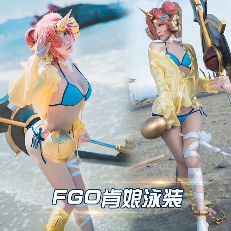 【Stock】Game! Fate/Grand Order Frankenstein Cosplay Costumes Sexy Swimsuit Full Set Coat+ Bikini For Swimming Pool Party Show
【Stock】Game! Fate/Grand Order Frankenstein Cosplay Costumes Sexy Swimsuit Full Set Coat+ Bikini For Swimming Pool Party Show
