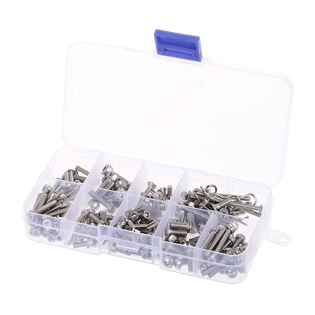 Stainless Steel Screw Nuts Kit Repair Tools with Storage Box for Traxxas Slash 4x4 RC Car Truck Spare Parts Accessories
Stainless Steel Screw Nuts Kit Repair Tools with Storage Box for Traxxas Slash 4x4 RC Car Truck Spare Parts Accessories