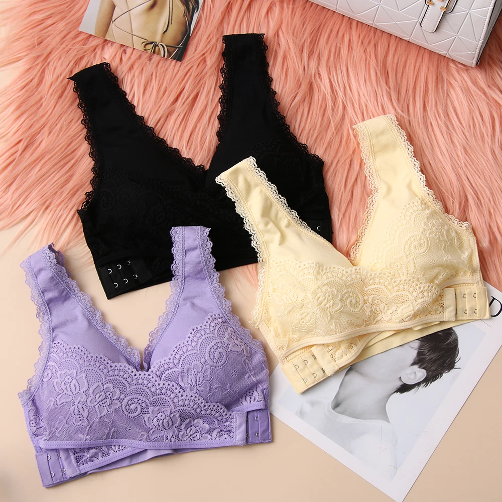 1PC Women Solid Lace Bra Lingerie Cross Side Buckle Without Rims Gathered Underwear Sleep Bra Front Cross Side Buckle Crop Tops
1PC Women Solid Lace Bra Lingerie Cross Side Buckle Without Rims Gathered Underwear Sleep Bra Front Cross Side Buckle Crop Tops