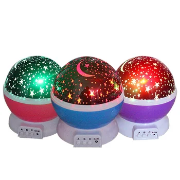 Romantic 1pcs Colorful Led Night Projection Lamp Rotating Star Moon Sky Light Projector Gifts for Kids Bedroom
Romantic 1pcs Colorful Led Night Projection Lamp Rotating Star Moon Sky Light Projector Gifts for Kids Bedroom