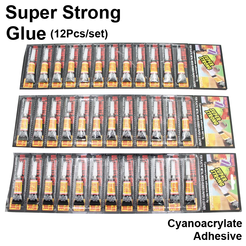 12Pcs Liquid Super Glue Strong Cyanoacrylate Glass Adhesive Textile Metal Wood Rubber Leather Jewelry Bts Shop Stationery Store
12Pcs Liquid Super Glue Strong Cyanoacrylate Glass Adhesive Textile Metal Wood Rubber Leather Jewelry Bts Shop Stationery Store