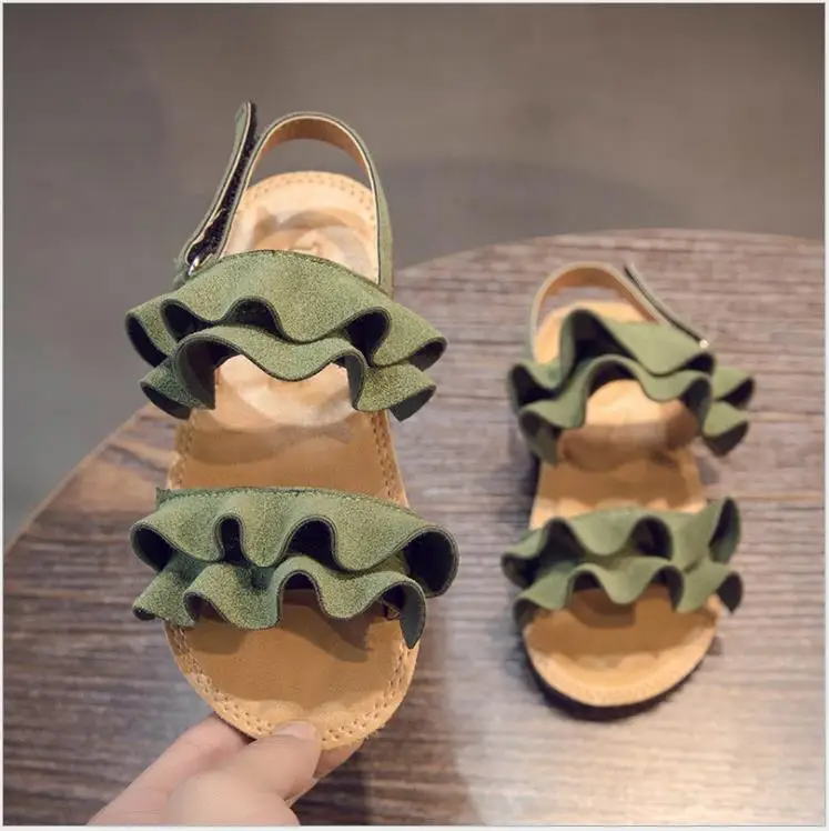 Kids Sandals leather 2019 Summer Girls Sandal Ruffles Princess Shoes Anti-Slip Baby Sandal Toddler Sandals ER 21-30
Kids Sandals leather 2019 Summer Girls Sandal Ruffles Princess Shoes Anti-Slip Baby Sandal Toddler Sandals ER 21-30