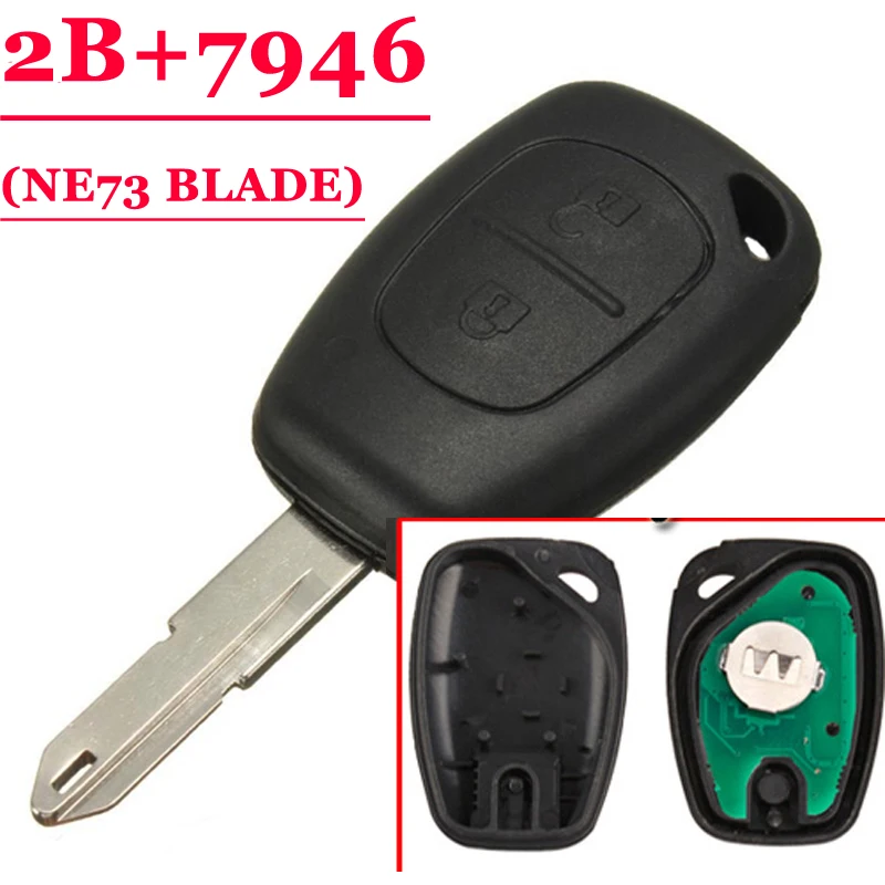 Free Shipping(5 pcs/lot ) 2 Button Remote Key transmister PCf7946 chip 433mhz for Renault Traffic/Master/Vivaro/Movano/Kangoo
Free Shipping(5 pcs/lot ) 2 Button Remote Key transmister PCf7946 chip 433mhz for Renault Traffic/Master/Vivaro/Movano/Kangoo
