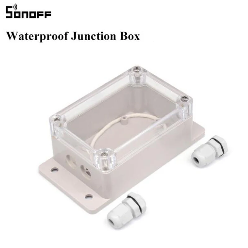 Sonoff IP66 Waterproof Junction Box Waterproof Case Water-resistant Shell Support Sonoff Basic/RF/Dual/Pow for Xmas Tree Lights
Sonoff IP66 Waterproof Junction Box Waterproof Case Water-resistant Shell Support Sonoff Basic/RF/Dual/Pow for Xmas Tree Lights