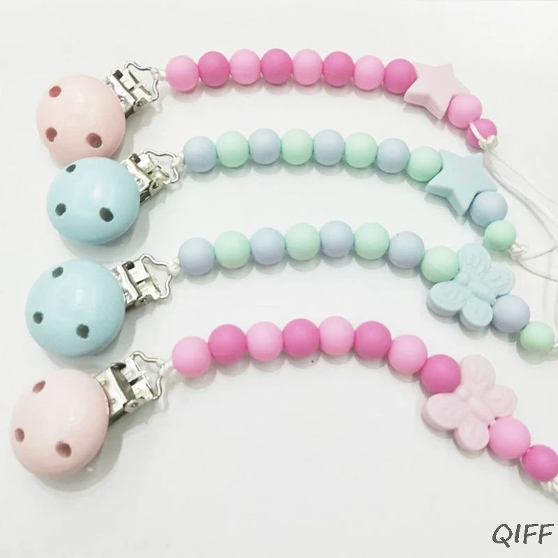 Cute Baby Pacifier Chain Clip Child Bead Silicone Nipple Chains Strap New Holder Newborn Appease Supplies
Cute Baby Pacifier Chain Clip Child Bead Silicone Nipple Chains Strap New Holder Newborn Appease Supplies
