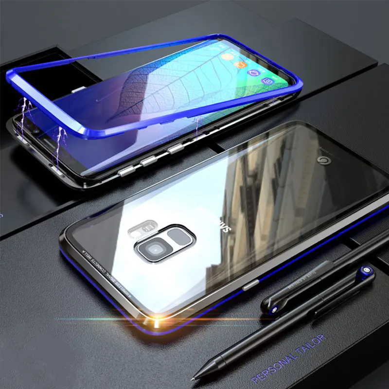 Magnetic Flip Adsorption Metal Glass Case for Samsung Galaxy Note9 S9 Plus S8+Note8 Aluminum Frame 9H Tempered Glass Back Cover
Magnetic Flip Adsorption Metal Glass Case for Samsung Galaxy Note9 S9 Plus S8+Note8 Aluminum Frame 9H Tempered Glass Back Cover