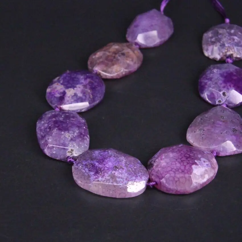 Large Size Approx9PCS/strand Purple Natural Agates Faceted Nugget Slice Pendant Beads,Raw Stone Cut Slabs Jewelry Making
Large Size Approx9PCS/strand Purple Natural Agates Faceted Nugget Slice Pendant Beads,Raw Stone Cut Slabs Jewelry Making