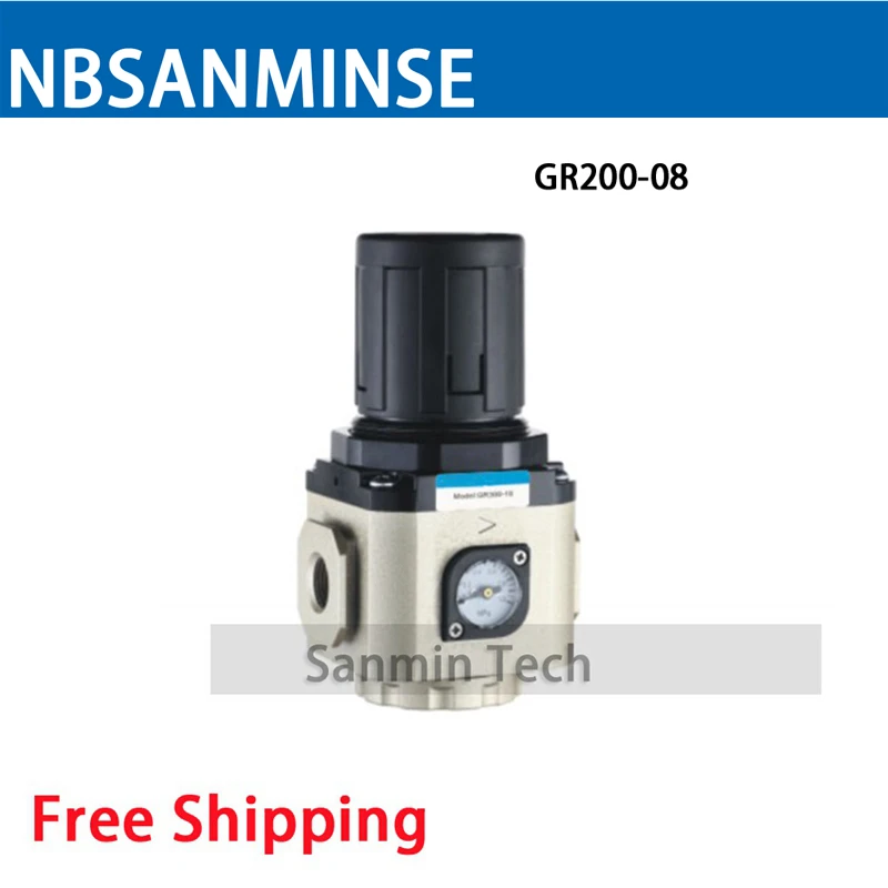 NBSANMINSE Air Regulator 1/8 1/4 3/8 1/2 GR200 GR300 FRL Units Air Preparation Units Air Valve Precision Regulator
NBSANMINSE Air Regulator 1/8 1/4 3/8 1/2 GR200 GR300 FRL Units Air Preparation Units Air Valve Precision Regulator
