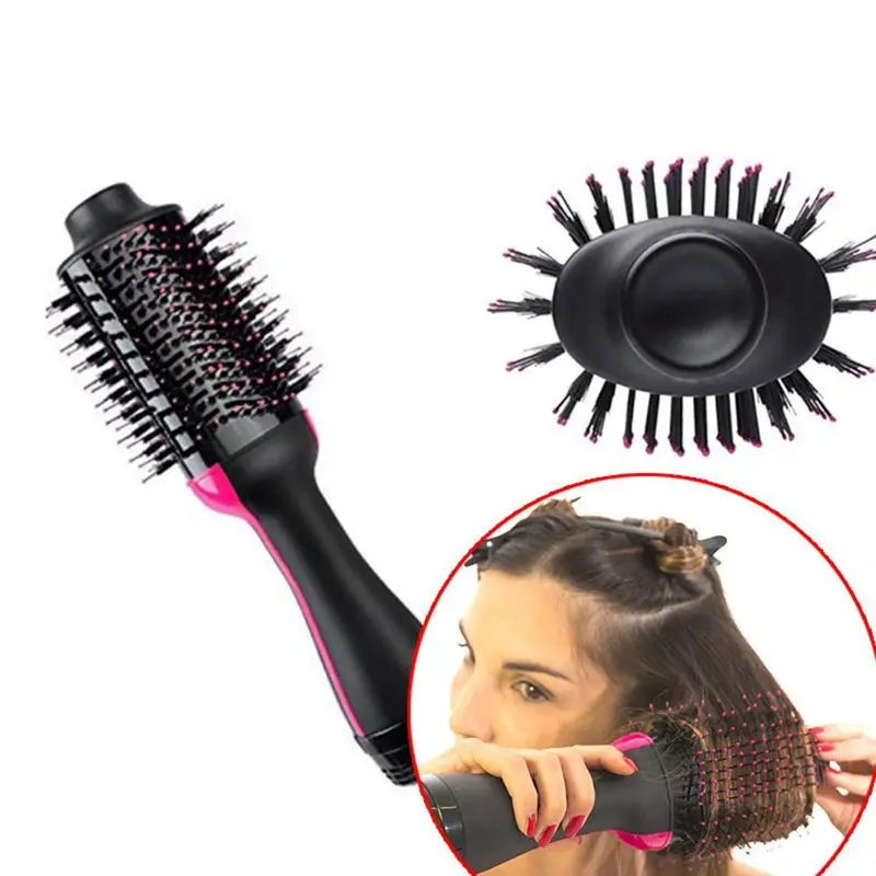 One Step Hair Dryer and Volumizer, ManKami Salon Hot Air Paddle Styling Brush Negative Ion Generator Hair Straightener Curler
One Step Hair Dryer and Volumizer, ManKami Salon Hot Air Paddle Styling Brush Negative Ion Generator Hair Straightener Curler