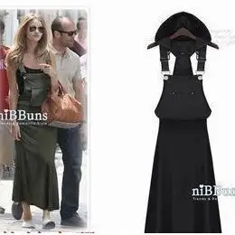 fashion women's long dress loose plus size dress design solid color hood braces full dress
fashion women's long dress loose plus size dress design solid color hood braces full dress