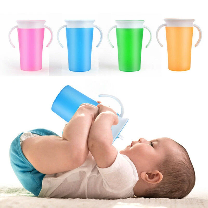 360 Degree Drinking Training Cup Safe Spill Baby Girl Boys Kids No Leaking Water Miracle 360 Sippy Trainer Cups With Handls
360 Degree Drinking Training Cup Safe Spill Baby Girl Boys Kids No Leaking Water Miracle 360 Sippy Trainer Cups With Handls