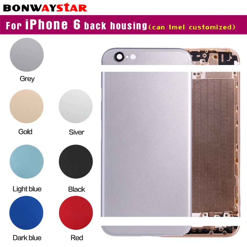 Back housing for iphone 6 metal Case Battery Cover for iphone 6 Housing Middle Chassis case body Replacement can customize imei
Back housing for iphone 6 metal Case Battery Cover for iphone 6 Housing Middle Chassis case body Replacement can customize imei