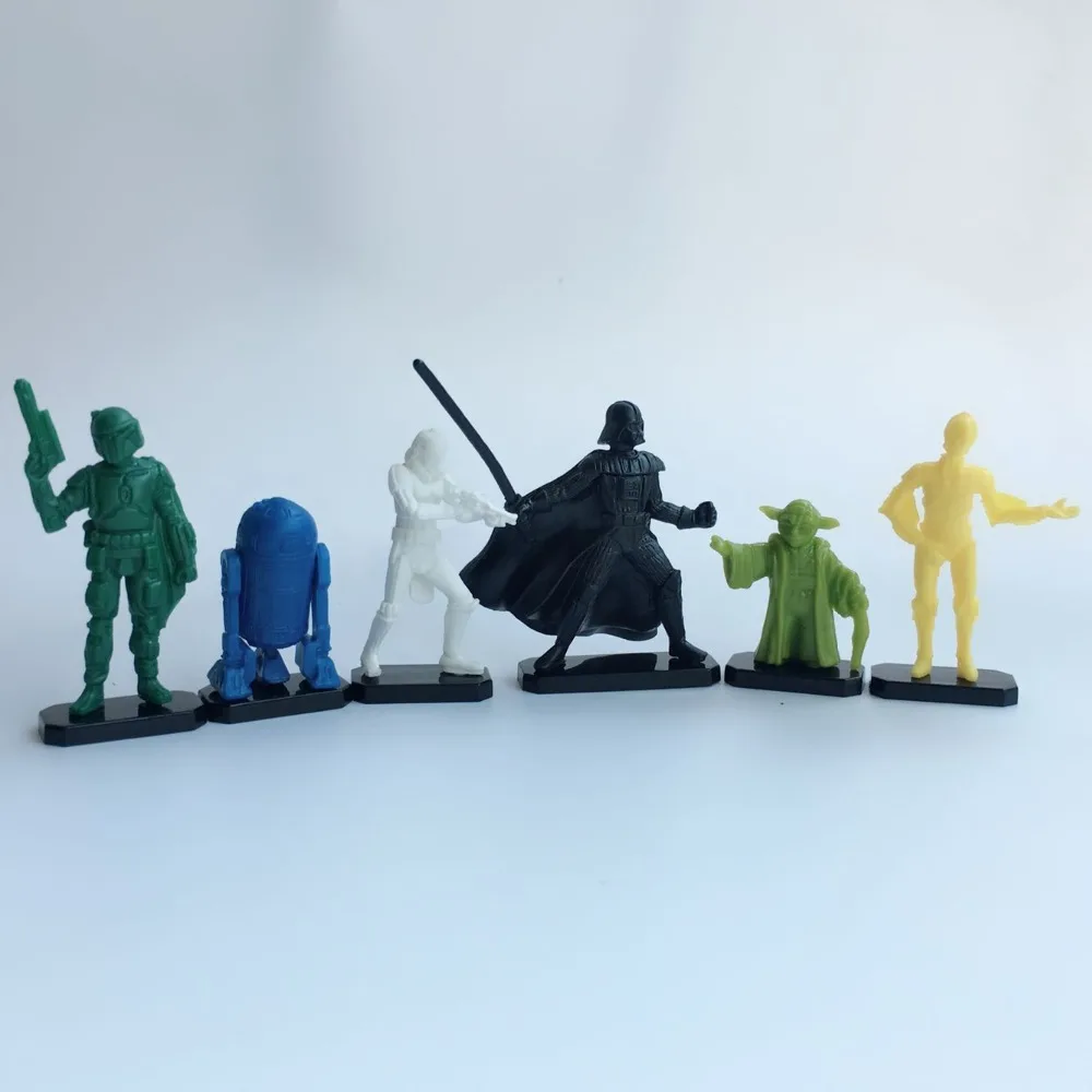 6pcs Star Wars Darth Vader R2-D2 Yoda C-3PO PVC Action Model Figures Toys Random send style
6pcs Star Wars Darth Vader R2-D2 Yoda C-3PO PVC Action Model Figures Toys Random send style