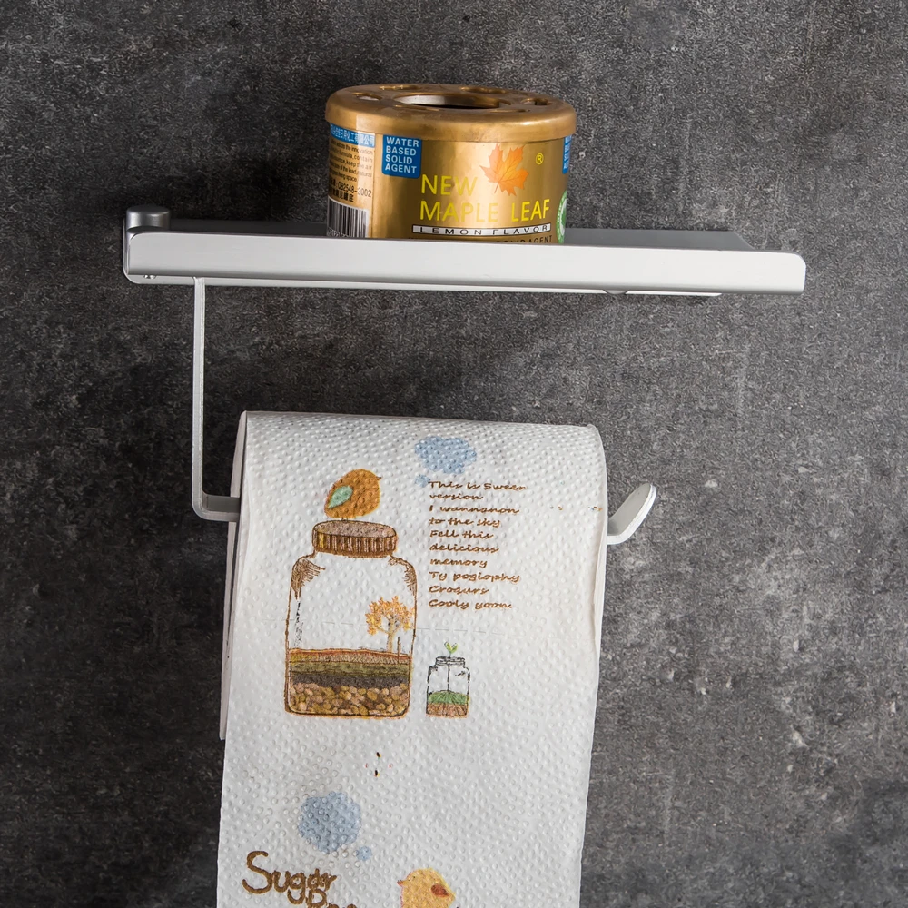 High Quality Innovative Wall-mounted Shelf Bathroom Shelf Shower Soap Cosmetic Shelves Shampoo Towel Rack Tissue Holder Mci17