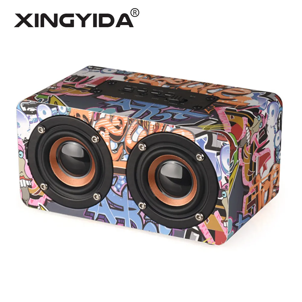 XINGYIDA Wooden Bluetooth Speaker Wireless Stereo Home Party Desktop Speakers Support TF Handsfree Audio FM altavoz for PC Phone
XINGYIDA Wooden Bluetooth Speaker Wireless Stereo Home Party Desktop Speakers Support TF Handsfree Audio FM altavoz for PC Phone