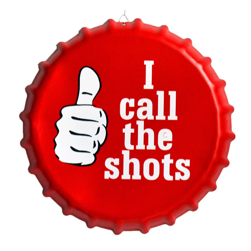 I Call The Shots 35CM Round Beer Bottle Cap Plate Vintage Plaque Home Decor Bar Club Decoration Art Poster Creative Gift B014
I Call The Shots 35CM Round Beer Bottle Cap Plate Vintage Plaque Home Decor Bar Club Decoration Art Poster Creative Gift B014