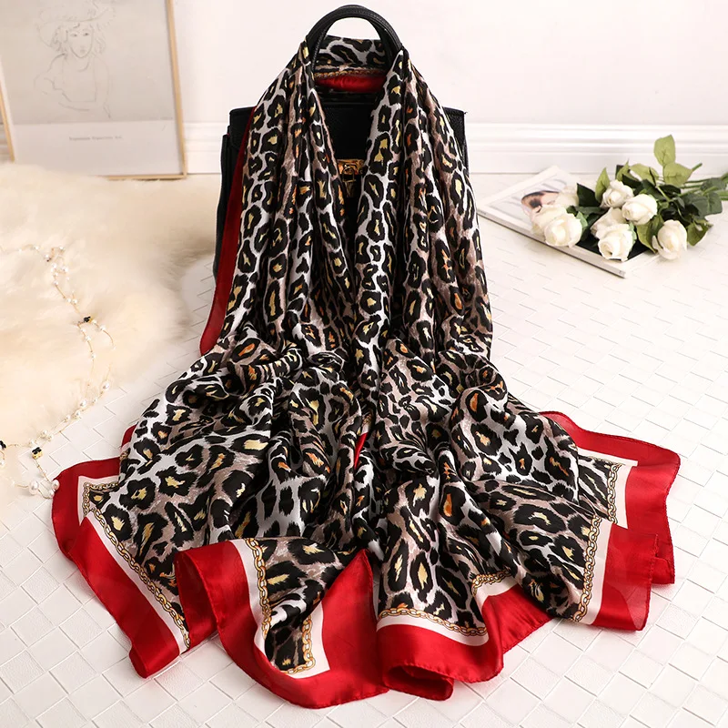 Soft Silk Scarves Women Luxury Sexy Leopard Striped Wrap and Shawl Femme Long Bandana Foulards Musilm Silk Pashmina Hijab Scarf
Soft Silk Scarves Women Luxury Sexy Leopard Striped Wrap and Shawl Femme Long Bandana Foulards Musilm Silk Pashmina Hijab Scarf