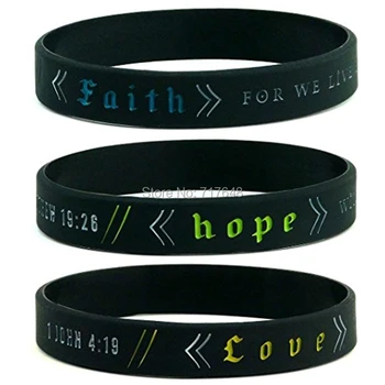 100pcs Faith, Hope, & Love with Bible Verses Matthew John Corinthians wristband silicone bracelets free shipping by epacket A
100pcs Faith, Hope, & Love with Bible Verses Matthew John Corinthians wristband silicone bracelets free shipping by epacket A