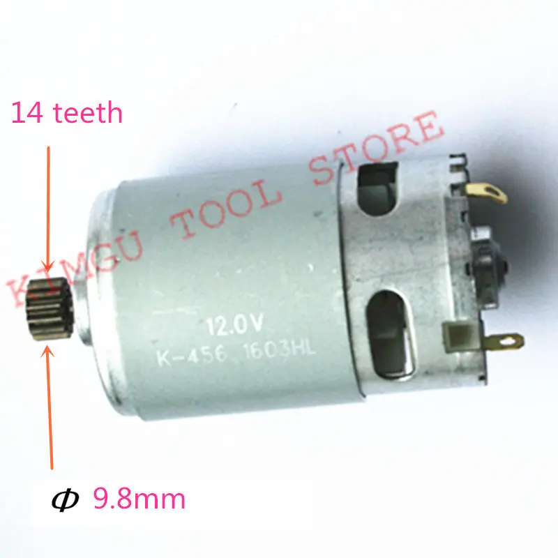 Replacement 14 Teeth DC Motor 12V For MAKITA CCW15 629817-8 6270D 6270DWE 6271DWE Cordless Drill Driver Screwdriver
Replacement 14 Teeth DC Motor 12V For MAKITA CCW15 629817-8 6270D 6270DWE 6271DWE Cordless Drill Driver Screwdriver