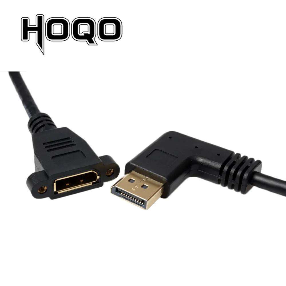 90 degree Left Angled Displayport Panel Mount Extension cable,DP Display port Male to Female Cord Socket Cabo Adapter 1FT 4K
90 degree Left Angled Displayport Panel Mount Extension cable,DP Display port Male to Female Cord Socket Cabo Adapter 1FT 4K