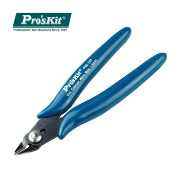 

100% Original Pro'sKit PM-107F Diagonal Pliers Electrician Precision Cutting Plier Side Cutting Side Cable Cutter Wire Stripper