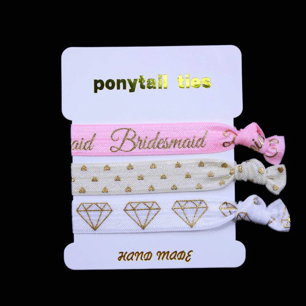 10 sets/lot (30 pcs) Wedding designs bridesmaid Beautiful Boutique Girls' FOE Elastic Hair Ties
10 sets/lot (30 pcs) Wedding designs bridesmaid Beautiful Boutique Girls' FOE Elastic Hair Ties