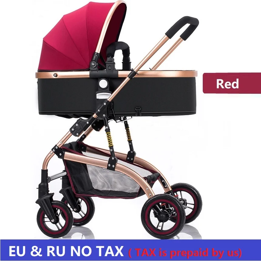 

Baby Stroller 3 in 1 High-Landscape bidirectional Baby buggy Pram Portable Folding strollers baby car Carriage Baby pushchair