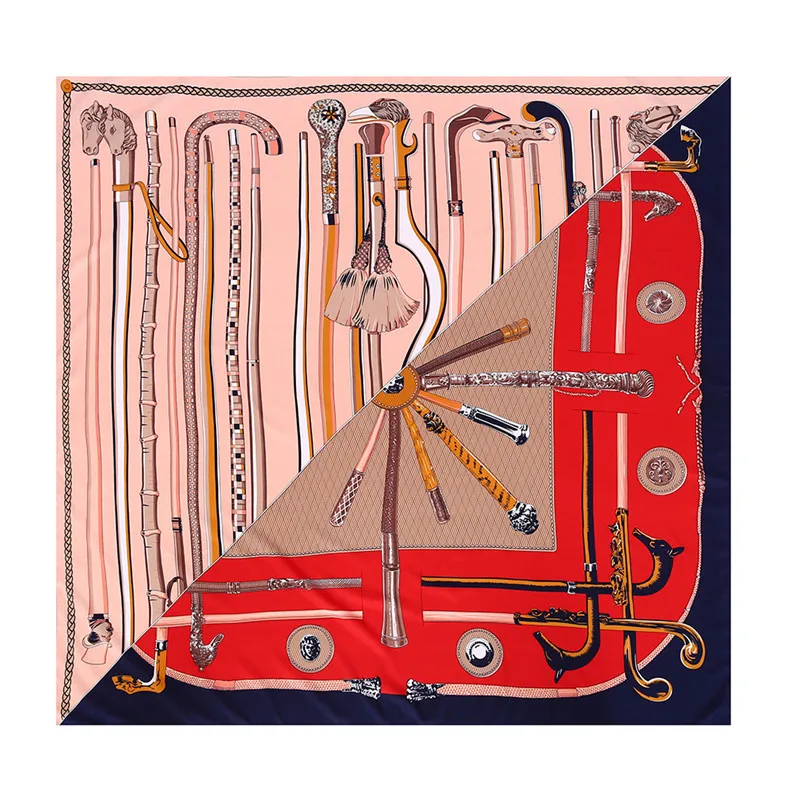 POBING Luxury Brand 100% Silk Scarf Women Mace Print Square Scarves Wraps Female Large Hijab Big Shawl Neckerchief 130*130CM
POBING Luxury Brand 100% Silk Scarf Women Mace Print Square Scarves Wraps Female Large Hijab Big Shawl Neckerchief 130*130CM