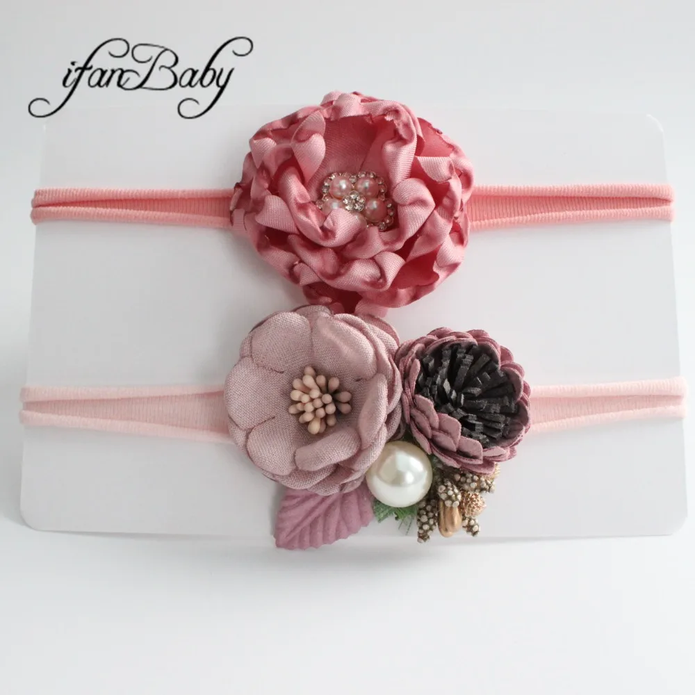 kids girl nylon flower headband (5)