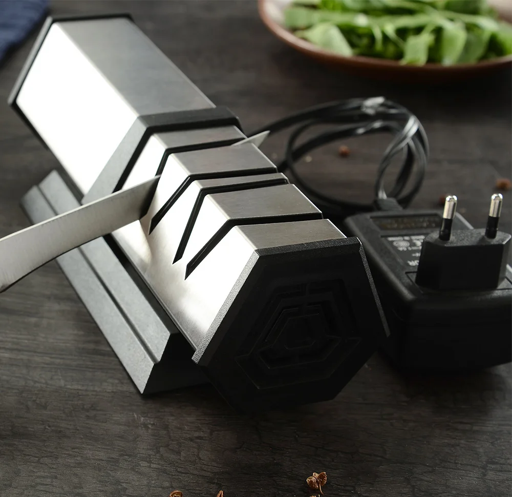 Sowoll Electric Kitchen Knives Sharpener Stainless Steel Knife Sharpener Tool Professional Sharpening Stone for Knives Scissors
Sowoll Electric Kitchen Knives Sharpener Stainless Steel Knife Sharpener Tool Professional Sharpening Stone for Knives Scissors