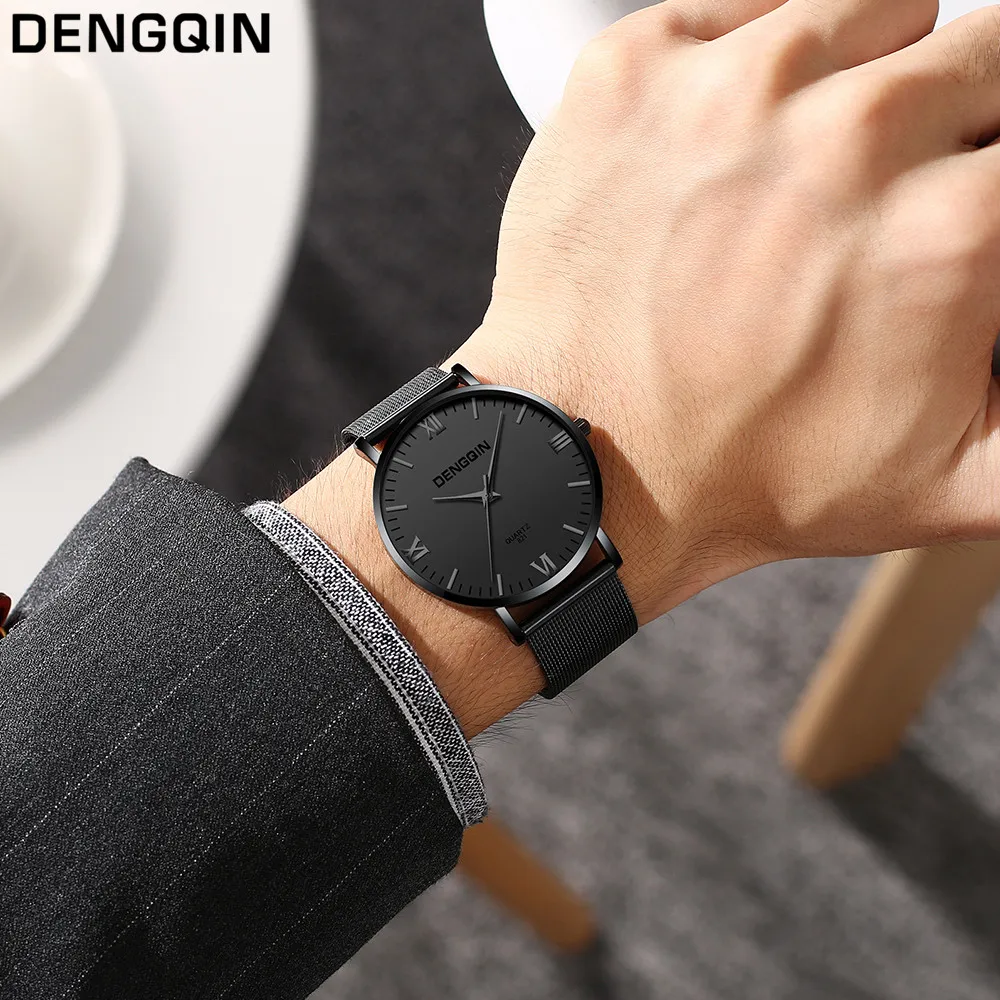 DENGQIN Fashion Casual Men Watch Quartz Date Stainless Steel Strap Business Simple Men's Clock Wrist Watches relojes hombre
DENGQIN Fashion Casual Men Watch Quartz Date Stainless Steel Strap Business Simple Men's Clock Wrist Watches relojes hombre