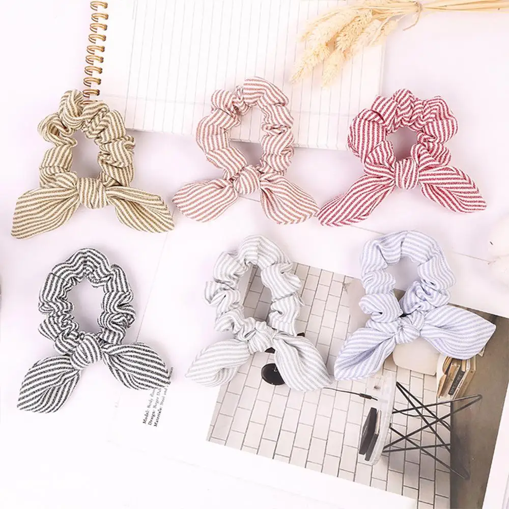CN Hair Accessories Stripe Bow Hair Ring For Women Girls Ribbon Horsetail Scrunchies Head Rope Tie Elastic Linen Headwear
CN Hair Accessories Stripe Bow Hair Ring For Women Girls Ribbon Horsetail Scrunchies Head Rope Tie Elastic Linen Headwear