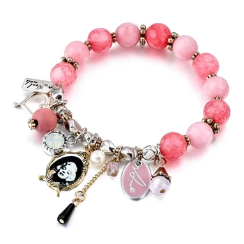 Elastic Chain Vintage Europe Bracelet Female Adjustable Crystal Beads Heart Charm Bracelets For Women Multicolor Pulseira
Elastic Chain Vintage Europe Bracelet Female Adjustable Crystal Beads Heart Charm Bracelets For Women Multicolor Pulseira