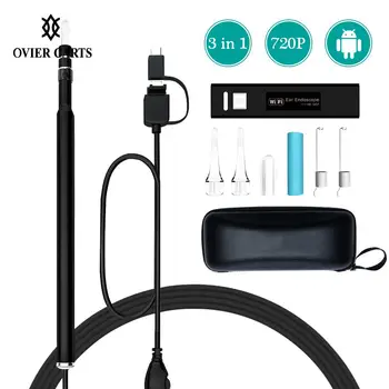 Wireless WiFi Ear Cleaner Earpick Endoscope 5.5mm HD1.3MP Lens Otoscope Earwax Cleaning Spoon Remover For IOS\Android\Windows
Wireless WiFi Ear Cleaner Earpick Endoscope 5.5mm HD1.3MP Lens Otoscope Earwax Cleaning Spoon Remover For IOS\Android\Windows