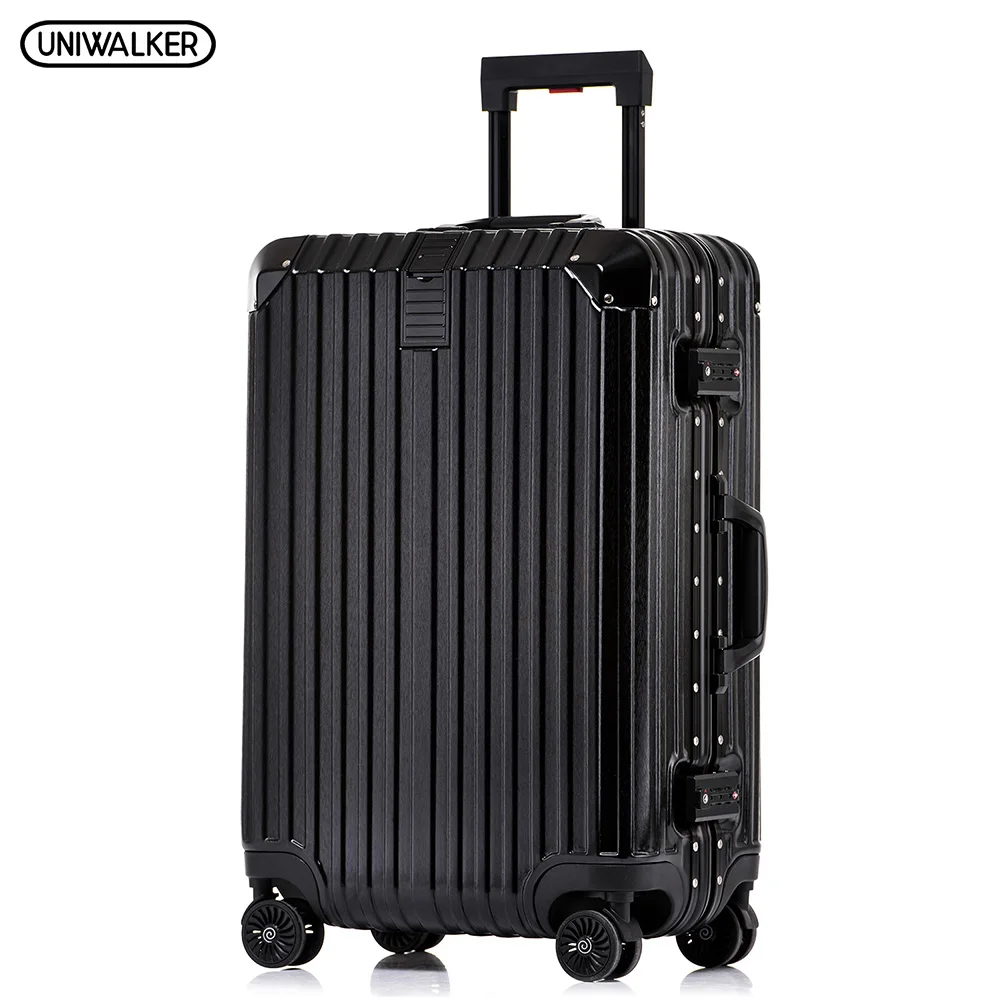 

UNIWALKER PC+ABS 20''22''24''26''29'' Unisex Rolling Luggage with Spinner Wheels Carry-on Trolley Lightweight Hardside Suitcase