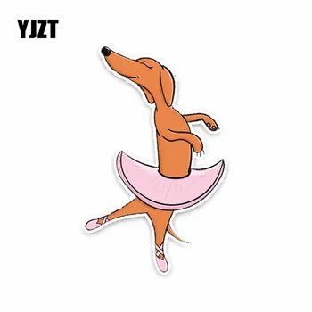 YJZT 8.9*14.2CM Dachshund Dog Ballerina Car Bumper Window Decoration Car Sticker C1-4219
YJZT 8.9*14.2CM Dachshund Dog Ballerina Car Bumper Window Decoration Car Sticker C1-4219