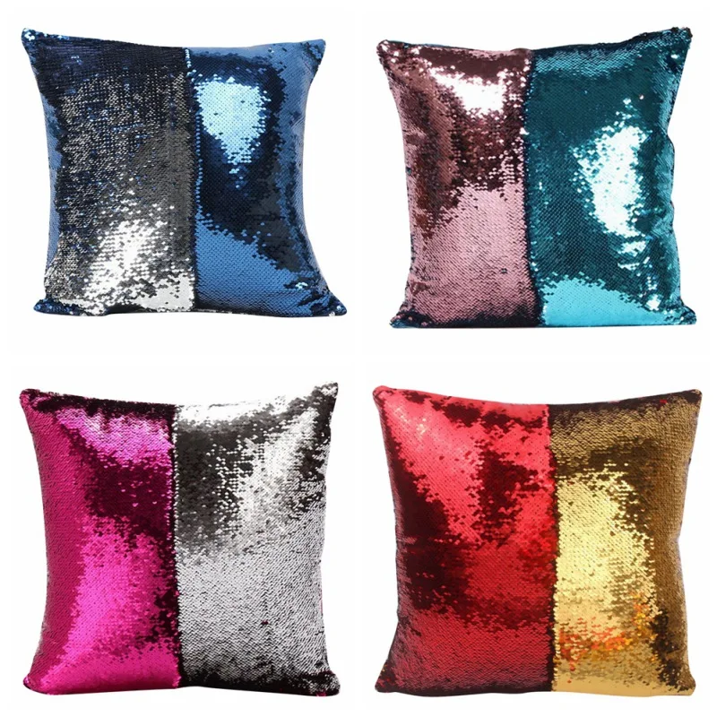 40*40cm Double Color Reversible Mermaid Sequins Cushion Glitter Cover Pillow Case
40*40cm Double Color Reversible Mermaid Sequins Cushion Glitter Cover Pillow Case