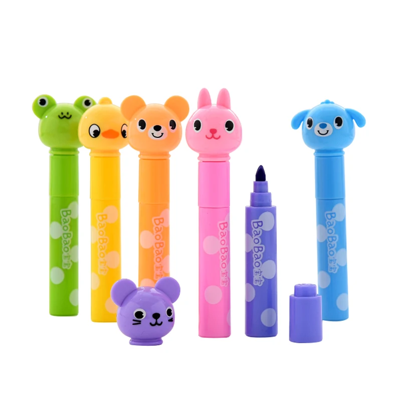 Cute animals highlighter primary school with marker pen set graffiti color pen stationery
Cute animals highlighter primary school with marker pen set graffiti color pen stationery