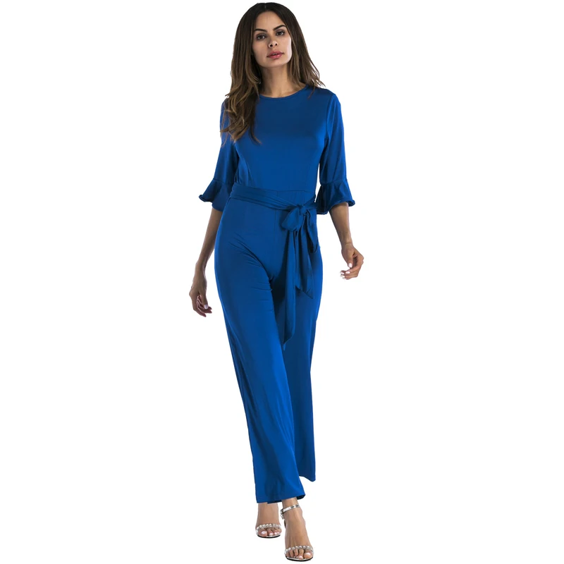 ELegant Streetwear wide leg jumpsuit women 2018 short sleeve loose plus size tunic party bandage romper blue black red overalls
ELegant Streetwear wide leg jumpsuit women 2018 short sleeve loose plus size tunic party bandage romper blue black red overalls