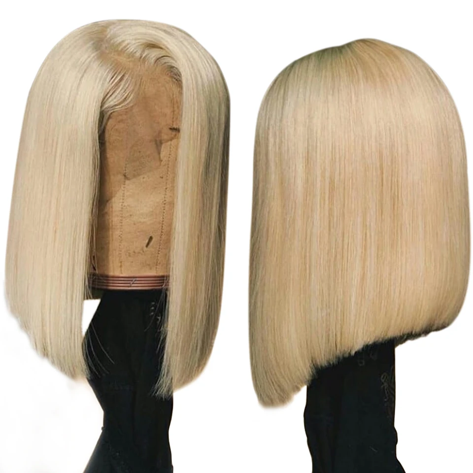 13*4 Lace Frontal 613 Blonde Wig Brazilian Short Bob Virgin Wig Straight Lace Front Human Hair Wigs KeLang Hair For Black Women
13*4 Lace Frontal 613 Blonde Wig Brazilian Short Bob Virgin Wig Straight Lace Front Human Hair Wigs KeLang Hair For Black Women