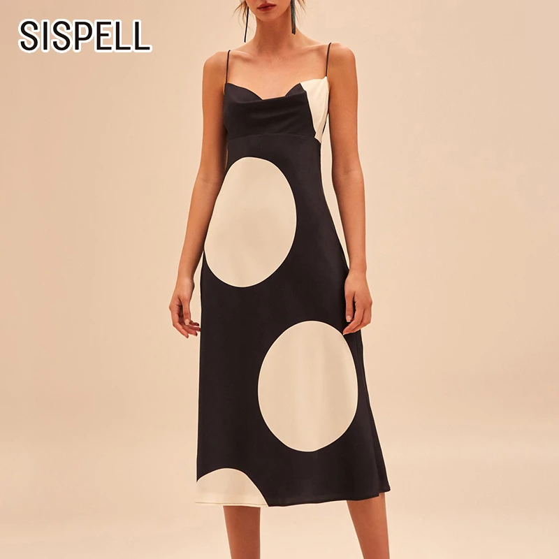 SISPELL Dot Hit Color Strap Dress For Women Sleeveless Off Shoulder Backless Korean A Line Dresses Female Fashion New Summer
SISPELL Dot Hit Color Strap Dress For Women Sleeveless Off Shoulder Backless Korean A Line Dresses Female Fashion New Summer