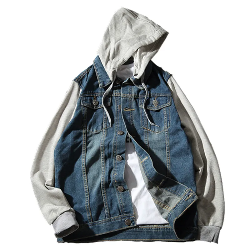 Denim Jacket men hooded sportswear Casual fashion slim fit Jeans Jackets Hoodies Cowboy Male Coat Plus Size 4XL 5XL
Denim Jacket men hooded sportswear Casual fashion slim fit Jeans Jackets Hoodies Cowboy Male Coat Plus Size 4XL 5XL