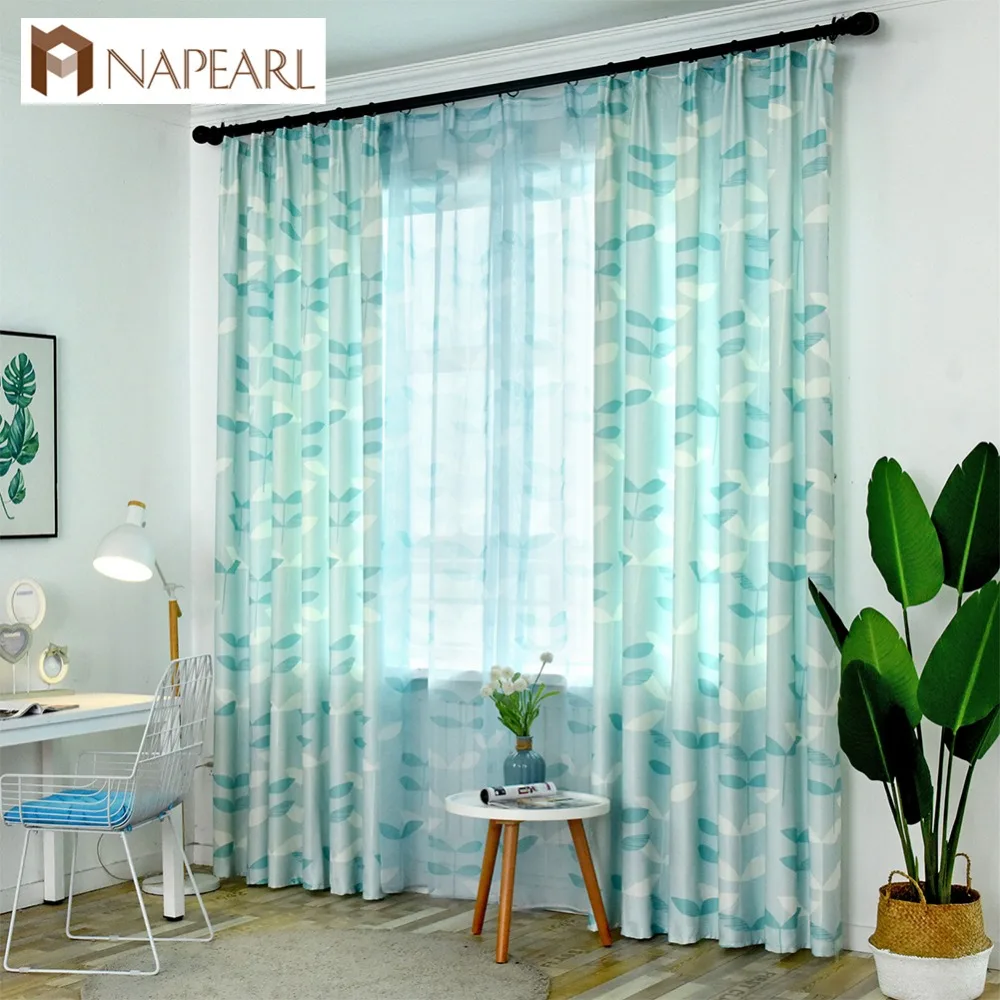 NAPEARL Semi-Shading Curtain Printed 3d Drapes Leaves Pattern Decorative Home Textiles Matched Design Organza Sheer Shade Panel
NAPEARL Semi-Shading Curtain Printed 3d Drapes Leaves Pattern Decorative Home Textiles Matched Design Organza Sheer Shade Panel