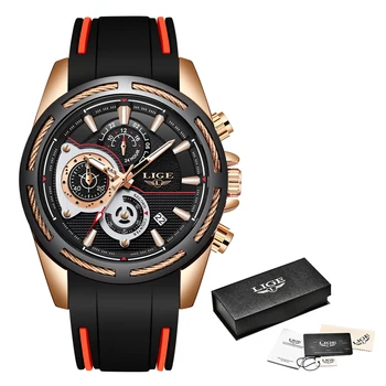 Relogio Masculino LIGE New Mens Watches Silicone Strap Watch Men Top Brand Luxury Waterproof Sport Chronograph Quartz Wristwatch
Relogio Masculino LIGE New Mens Watches Silicone Strap Watch Men Top Brand Luxury Waterproof Sport Chronograph Quartz Wristwatch