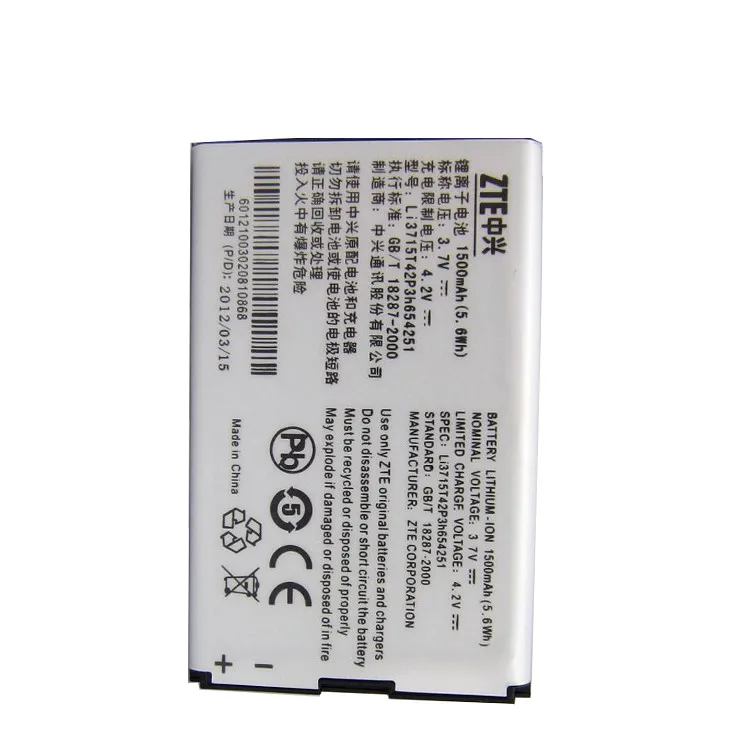 for ZTE U790 battery N790 1500mah LI3715T42P3H654251 for ZTE U232 V790 N790s U803 U806
for ZTE U790 battery N790 1500mah LI3715T42P3H654251 for ZTE U232 V790 N790s U803 U806
