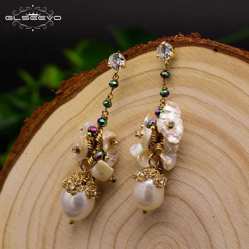 XlentAg Original Natural Fresh Water Baroque Pearl Water Drop Earrings For Women Wedding Earrings Luxury Fine Jewelry GE0380
XlentAg Original Natural Fresh Water Baroque Pearl Water Drop Earrings For Women Wedding Earrings Luxury Fine Jewelry GE0380