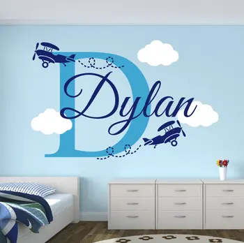 YOYOYU Art Home Decor Eco-Friendly Custom Name Airplane With Clouds Decal Nursery Boys Kids Room Decor Vinyl Wall Sticker Y-80
YOYOYU Art Home Decor Eco-Friendly Custom Name Airplane With Clouds Decal Nursery Boys Kids Room Decor Vinyl Wall Sticker Y-80